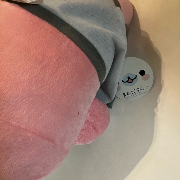 San-x Mamegoma 16” Plush Pink Beni Goma Maid Dress Plush Round One - Picture 7 of 8